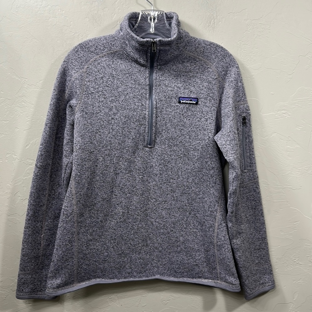 Patagonia better sweater purple and gray pull over size medium